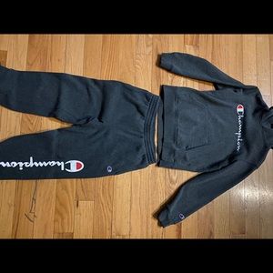 champion hoodie and sweatpants